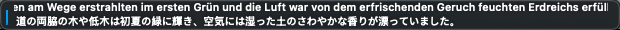 Upperband multilingual caption with German, Japanese, and Chinese text